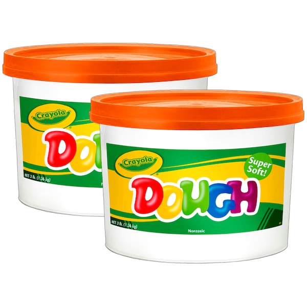 Modeling Dough, Orange, 3 lb. Bucket, PK2